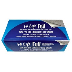 HI LIFT Foil -500 pre-cut folded long sheet -18 micron silver